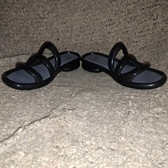 MELISSA x TELFAR Jelly Slide-Black-Size 39/8 US-Near Mint